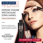 4d Silk Fiber Lash Mascara  Waterproof Long Lasting Mascara Black Volume And Len