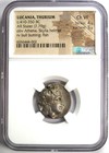 Lucania Thurium Ar Stater Silver Greek Coin 410 Bc - Ngc Choice Vf - 5 5 Surface