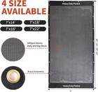 Black 7x14 Ft Dump Trailer Truck Mesh Tarp With Grommets heavy Duty Mesh Tarp  O