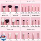 Jessup Brand 25pcs Professional Makeup Brush Set Beauty Cosmetic Foundation P