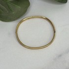 Vintage 14k Yellow Gold Hinged Child   s Bangle Bracelet Plain Dainty 4 Grams