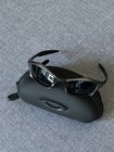 Vintage Oakley Splice Sunglasses  Polished Charcoal Frame  Black Lenses