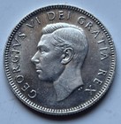 1950 Canada Silver 25 Cents Quarter Twenty Five Foreign Coin Canadian