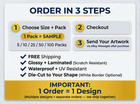 Custom Printed Full Color Logo Stickers Waterproof Uv Resistant   Upload Artwork