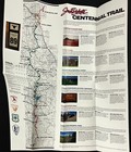 1990s South Dakota State Park Hiking Trails Guide Vintage Travel Brochure Map Sd
