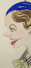 Vtg 1930s Caricature Drawing Sketch Woman Profile Original Art Framed Signed 