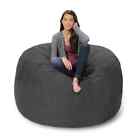 Comfy Sacks 5  Memory Foam Bean Bag Chair  Gray Colors