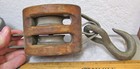 Young Brand Block And Tackle Pulley W 2 Pullys 4 5 Inch  Nice Decor Item  Works