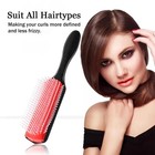 9-rows Detangling Hair Brush Denman Detangler Hairbrush Scalp Massager Straight