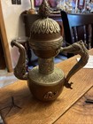 Antique Copper   Brass Tibetan Dragon Teapot 9 75   t Handcrafted 