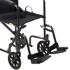 Drive Medical Transport Wheelchair Steel 17 Inch Seat Width X 16 d 250 Lbs  Weig