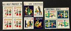Travelstamps  Us Christmas Seals - 1960  1961  1962 - 3 Mnh Og Blocks Of 4