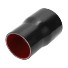 Id 3 To 3 5 Inch Silicone Reducer Straight 3 To 3 5  76mm To 89mm id Black red