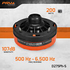 2x Prv D275ph-s 1  Exit Phenolic Midrange Driver 8 Ohm 400w   2x Black Horns