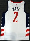 Wizards John Wall Autographed White Nike Swingman Jersey Dc Logo Beckett 182246