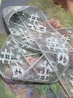 Antique French Valenciennes Fine Lace Insertion 3 4  X 1 Yard