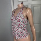Vintage Y2k Xhilaration Shirt M Cherry Novelty Print Tank Top Halter Cotton T3-6