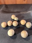 Nine Antique Pre Civil War Clay Marbles 1 2  To 5 8  A951