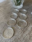 Vintage Webster   Co Sterling Silver And Crystal Coasters Set Of 7