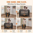Pack And Play With Bassinet Magic Fold Playard 1 Step Set Foldable Playpen Ba   