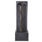 Outdoor Water Fountain Rock Base 38 58  Garden Waterfall Indoor Decor Led Light