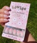 Red Aspen - Nail Dashes - Short Almond     