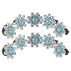 10 Pcs Shoe Accessories Crystal Decorations Wedding Party Clips Jewelry Buckles