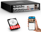 8 Channel H 265  Dvr 1080p Hd With 1tb Hard Drive For Security Camera System Us