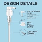 Dispenser Pump For Bottles  Pump Top Fits 1 L 33 8 Oz Bottles  28 410 Neck Size