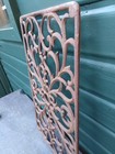 Antique Cast Iron Patterned Decorative Grille Salvaged French