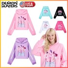 Girls Kpop Devil Hunters Hoodie Kids Huntro Hoody Sweatshirt Pullover Jumper Top