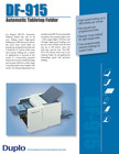 Duplo Df-915 Automatic Paper Folder Folding Machine - Desktop Mailroom - Tested