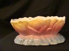 Vintage Royal Copley Pottery Tulip     planter Vase 1940s Or 1950s pink blue ivory