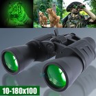 10-180x100 Hd High Power German Military Binoculars Day night Zooming Telescope