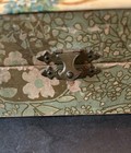 Antique Celluloid Lithograph Design Hinged Lined Glove Or Vanity Box Vintage