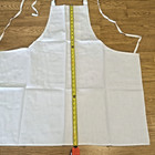 Set Of Six White Bib Apron 34  X 36    Pencil Pocket - New In Open Package