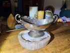 Rare Antique Silverplate Sauce Tureen Holloware By Ellis-barker  9  Silver