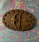 Tom Fugle Handmade Biker Leather Belt Buckle  triumph  