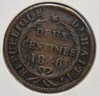 Haiti 1846 2 Centimes 297139 Combine Shipping