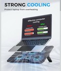 Aicheson Laptop Cooling Pad With 6 High-speed Fans  Computer Cooler With 7 Adjus