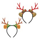 Deer Antlers Headband Christmas Antlers Costume Headwear Cute Bells Headbands