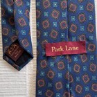 Park Lane Men s Blue red Geometric Pattern Tie Necktie