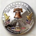 250th Anniversary 3d Challenge Coin   1776-2026   Liberty Bell  Eagle  And More