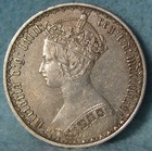 1876 Great Britain Gothic Silver Florin Die  4 High Grade World Silver Coin  585