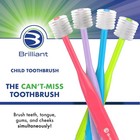 Brilliant Oral Care Child Toothbrush   Soft Bristles  Round Head  Ages 2-5