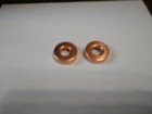 Two  Small  1 1 4  X 1 2   Copper Lightning Rod Ball Globe Caps
