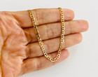 10k Solid Gold Mariner Anklet Bracelet-3mm 10k Real Gold Anklet  10 Inches -ga18
