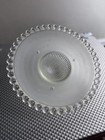 Vtg 40   s 50   s Flying Saucer Ceiling Light Glass Light Shade Semi Flush Fixture