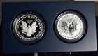 2012-s Silver American Eagle - 2 Coin Set Reverse Proof   Regular Proof