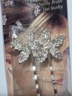 Bridal Boutique Crystal Flower Hair Jewelry Bobby Pins - 2 Pcs